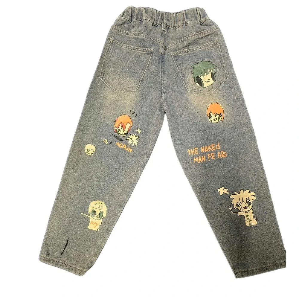 Y2K Cartoon Graphic Jeans 